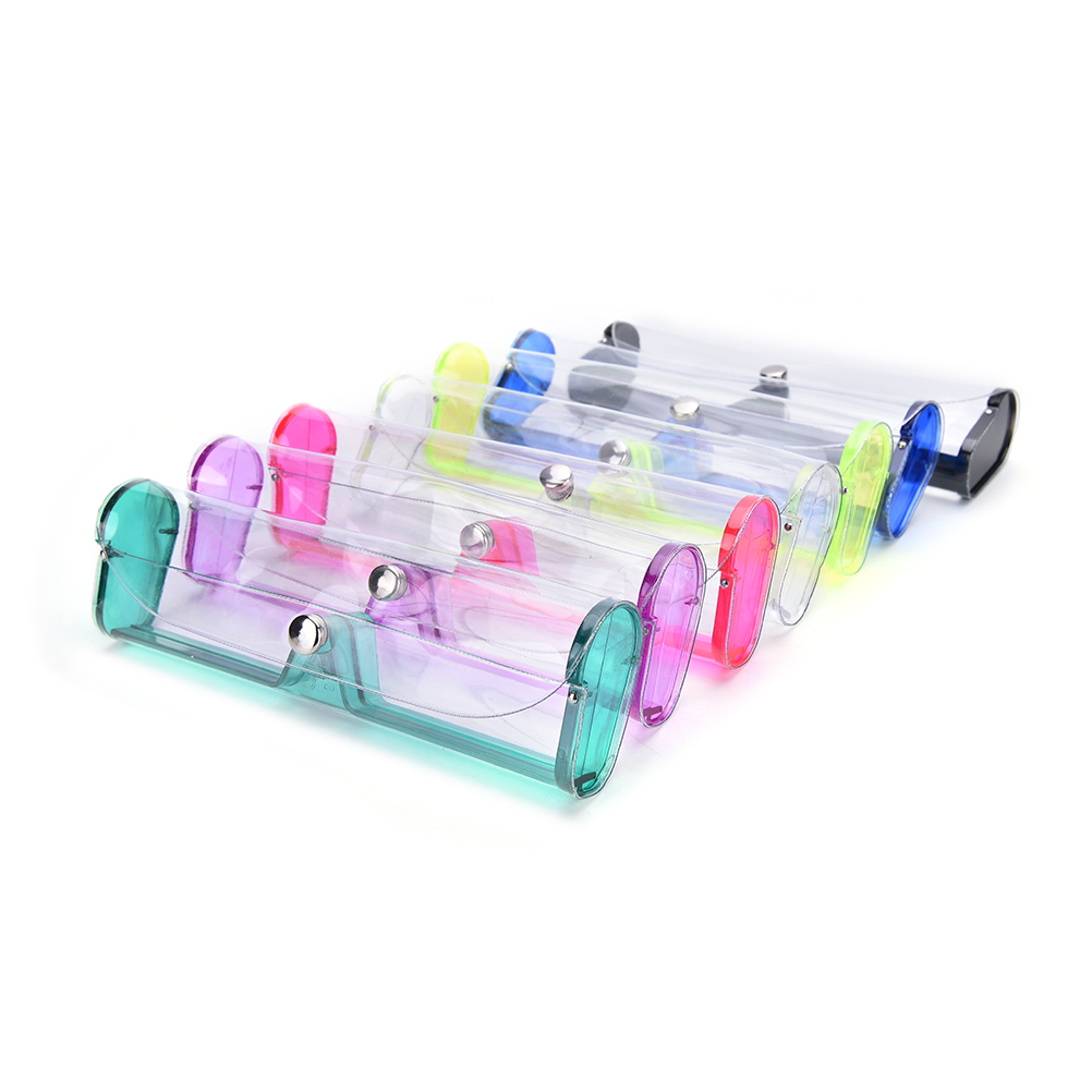 Transparentes PVC-Lesebrillenetui Kunststoff-Brillenetui