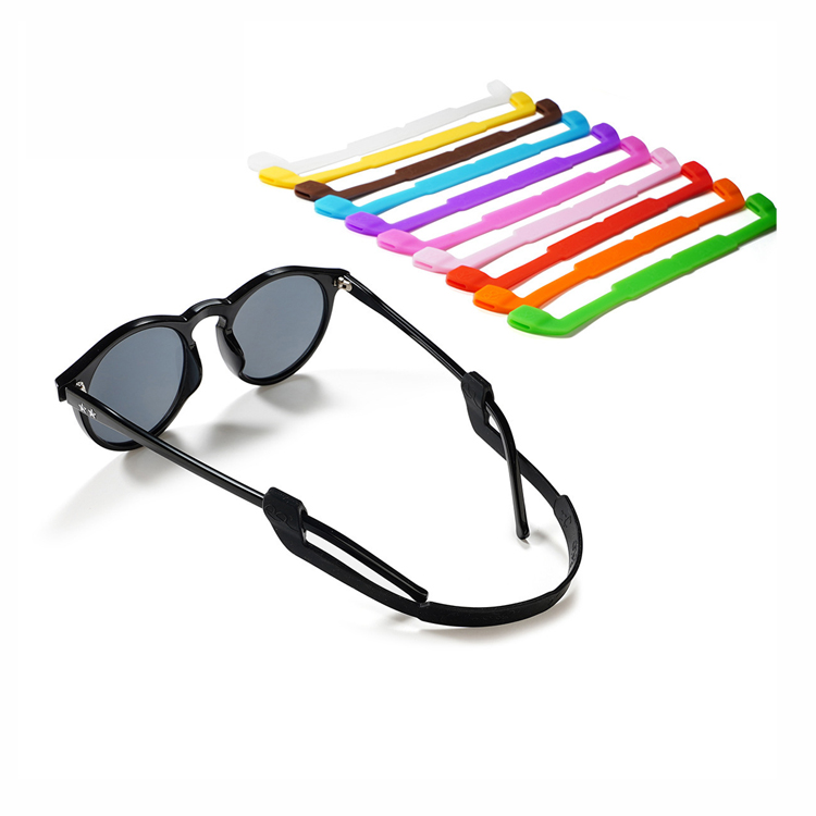 Mehrfarbige hängende Silikon-Sonnenbrillenbänder, kundenspezifische Brillenketten und -schnüre