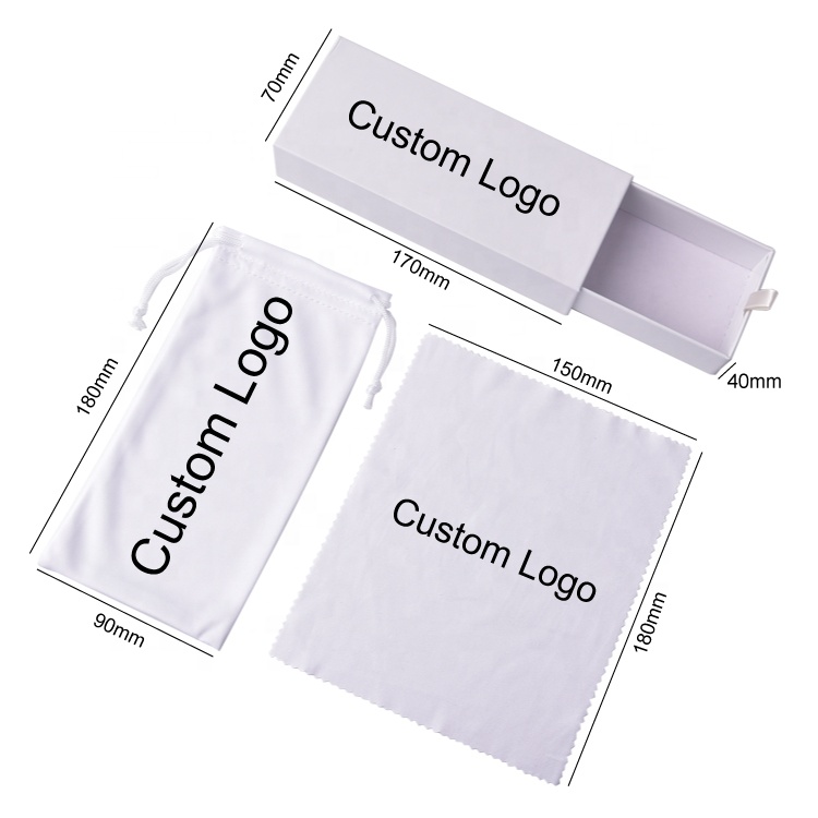 Weißbuch-Papp-Luxus-kundenspezifische Logo-Sonnenbrille