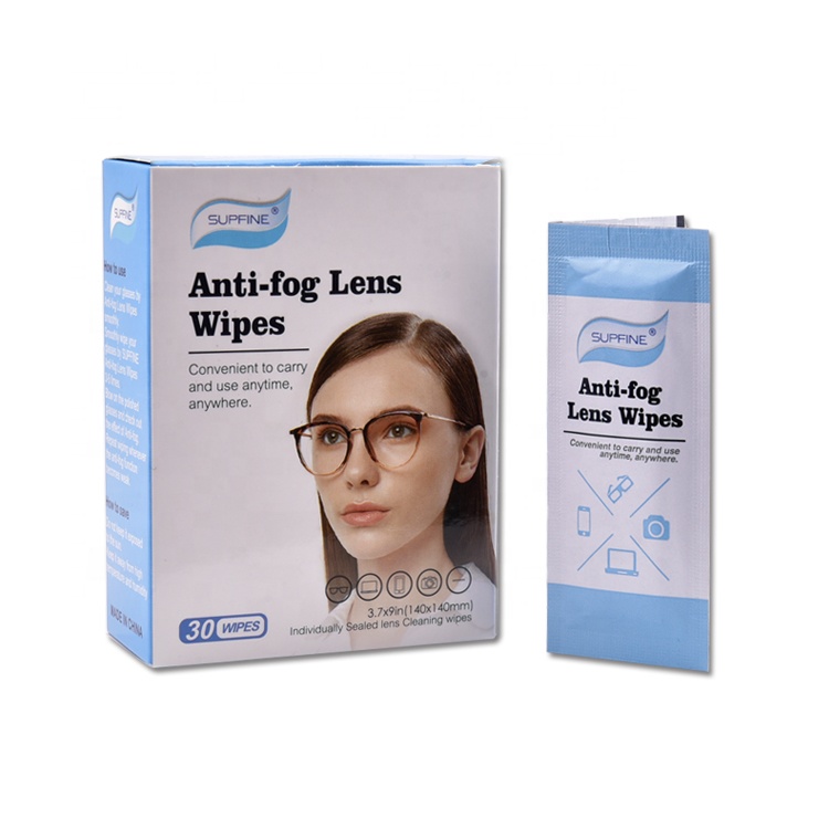 Einweg-Linsen-Anti-Fog-Tücher für Brillen Anti-Fog