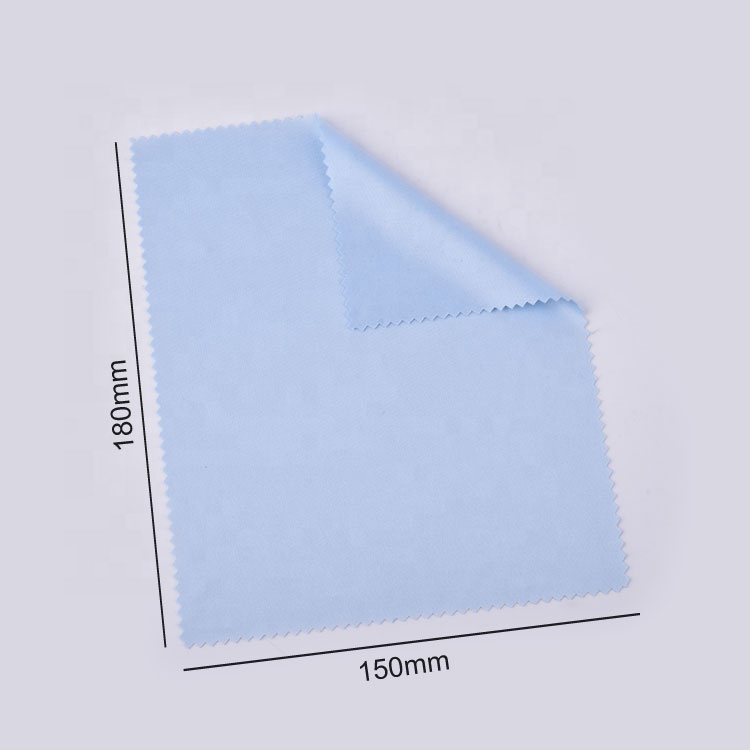 Benutzerdefiniertes Logo grau blau Mikrofaserbrille
